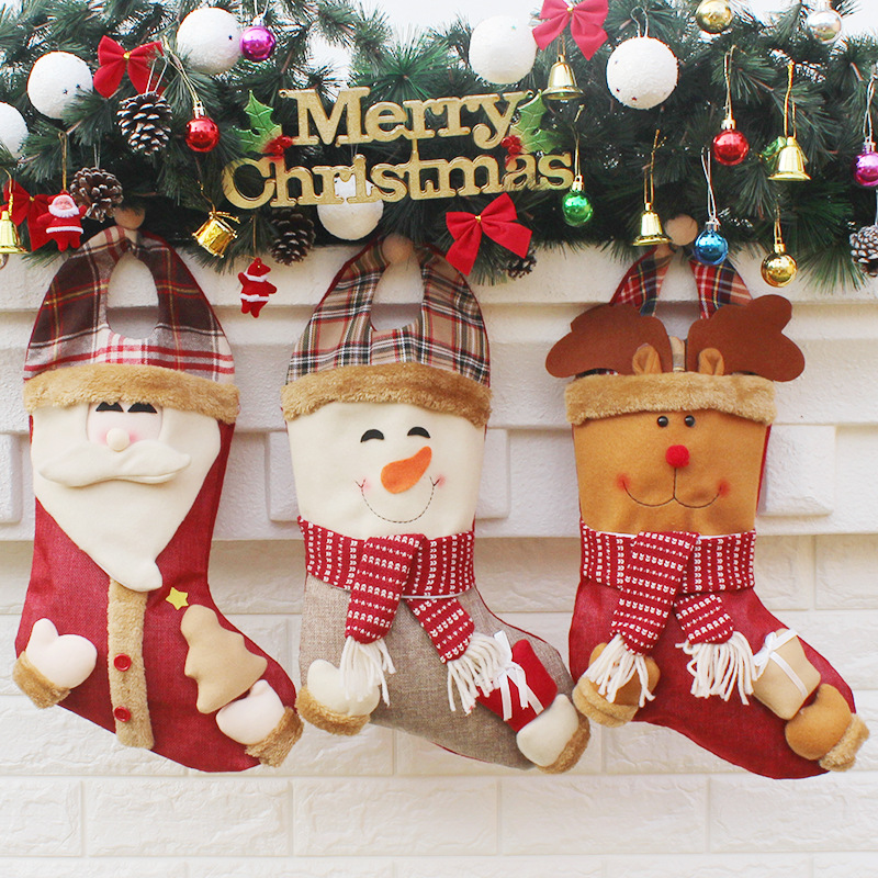Christmas Ornaments Supplies Send Friends Christmas Stocking Christmas Candy bags