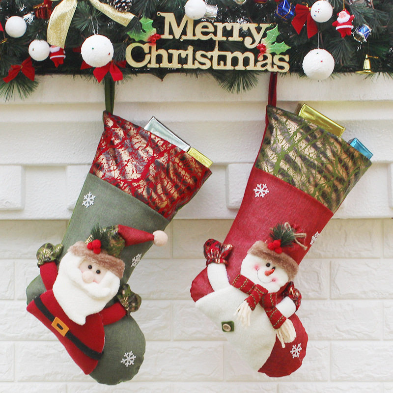 Christmas Sock Christmas Gift bag Gift Christmas Decorations Christmas Old man Pendant