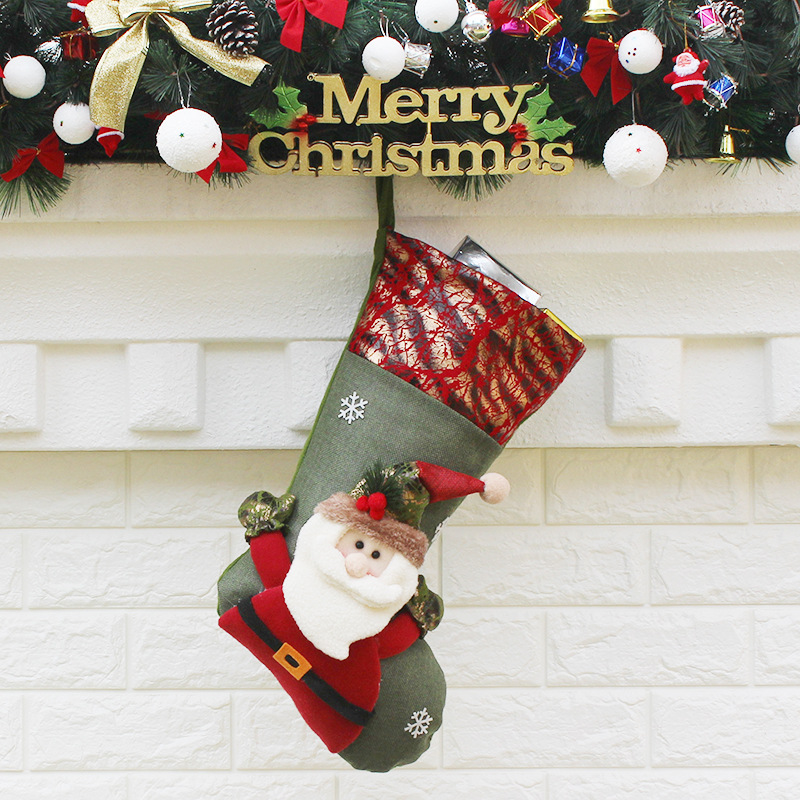 Christmas Sock Christmas Gift bag Gift Christmas Decorations Christmas Old man Pendant