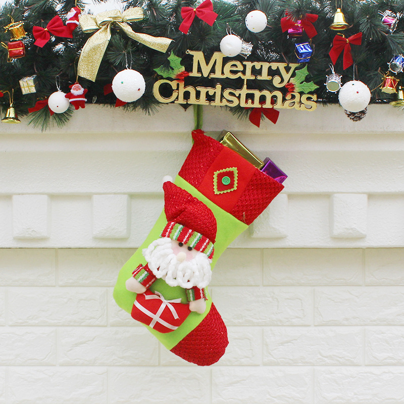Christmas sock Christmas Gift bag Christmas Decorations Old man Pendant