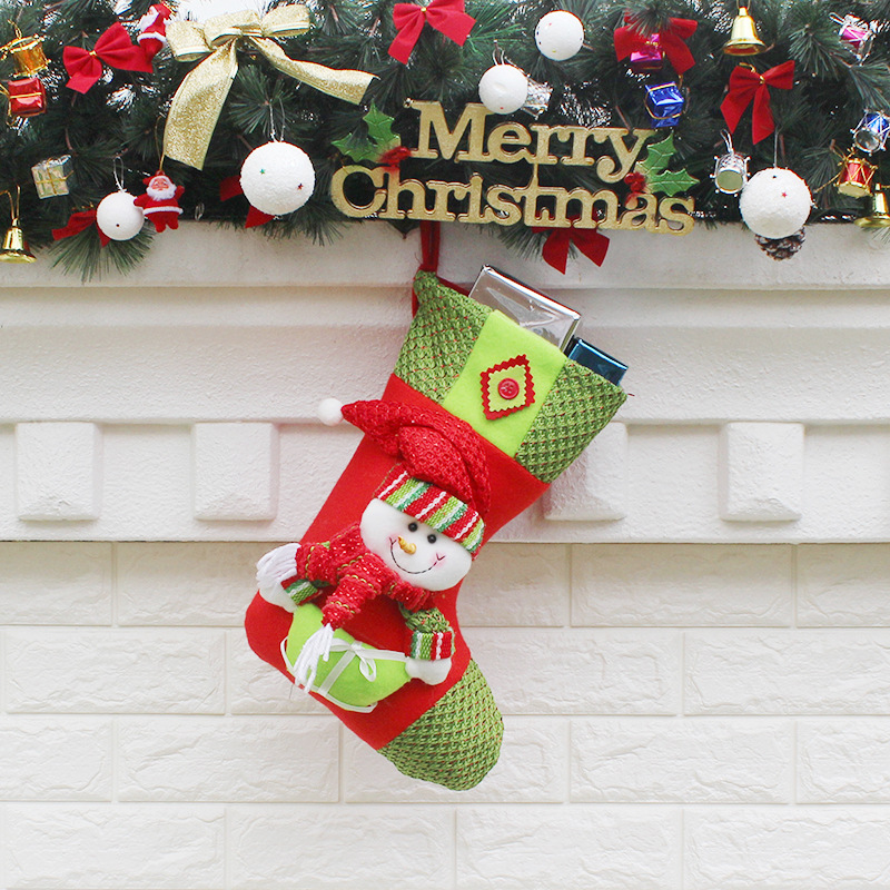 Christmas sock Christmas Gift bag Christmas Decorations Old man Pendant