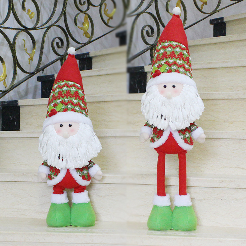 Christmas Decorations Telescopic Old man snowman Dolls Christmas gift Supplies