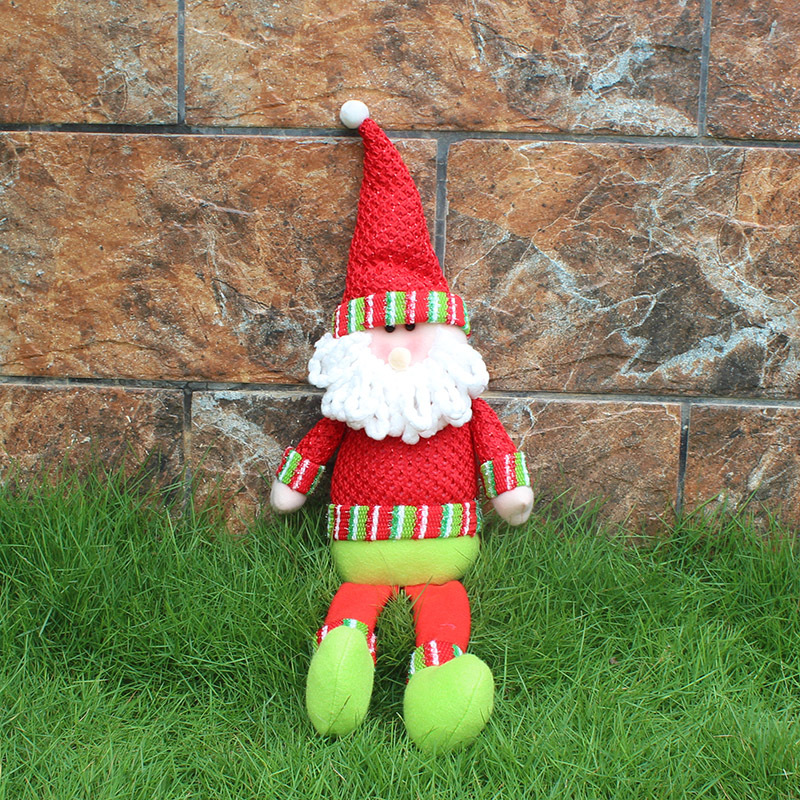 Cloth Sitting Position Christmas Snowman Pendant Christmas Snowman Decorations