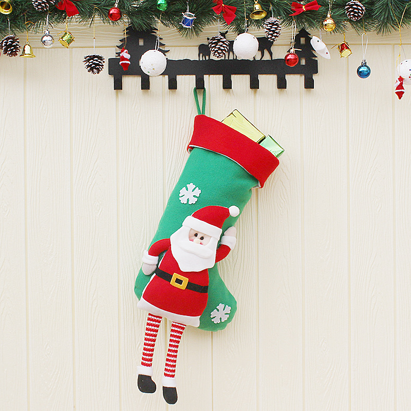 Christmas Decoration Supplies Christmas Old Man Sock Pendant Christmas Decoration Candy Bags