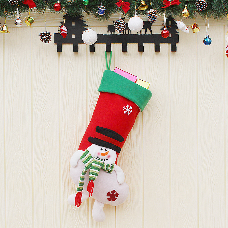 Christmas Decoration Supplies Christmas Old Man Sock Pendant Christmas Decoration Candy Bags