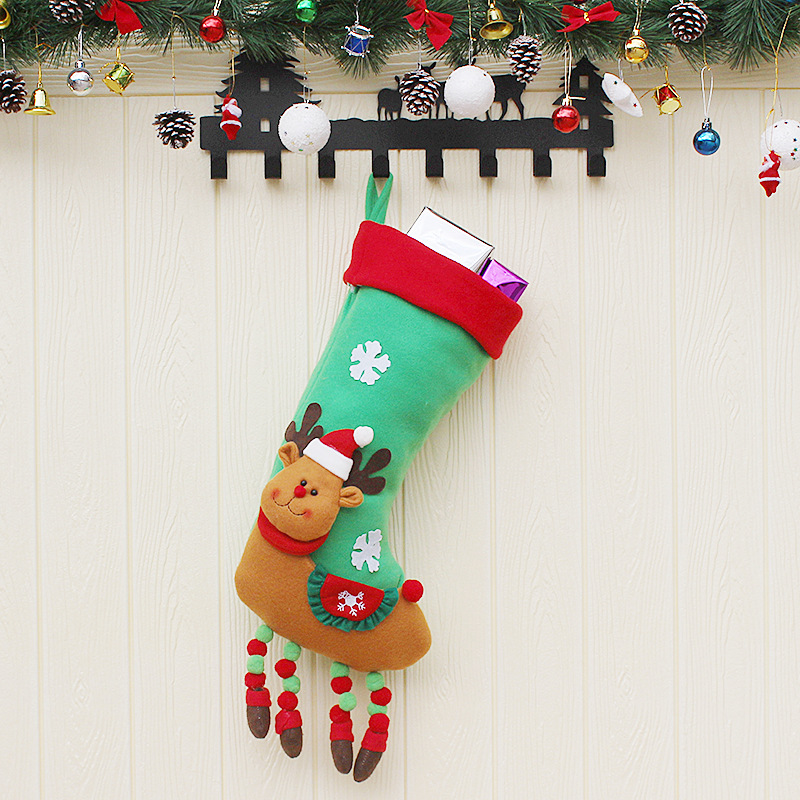 Christmas Decoration Supplies Christmas Old Man Sock Pendant Christmas Decoration Candy Bags