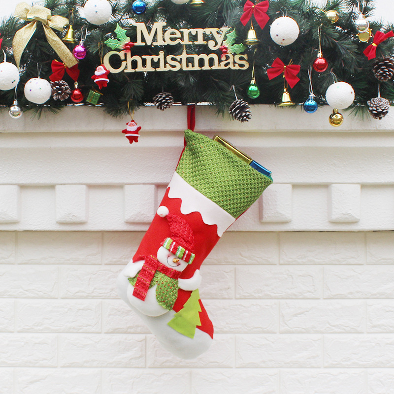 Christmas Sock Christmas Old man Gift bag Upscale Three-dimensional Christmas Decoration Bag