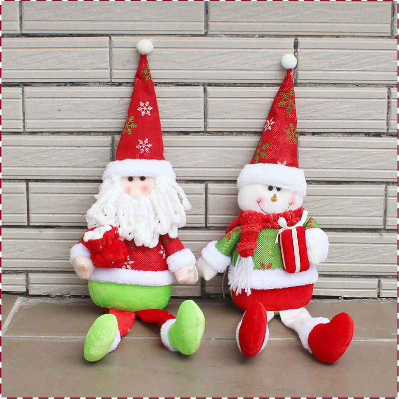 Christmas Sitting Position Decorations Christmas Old man Snowman Dolls gift Accessories
