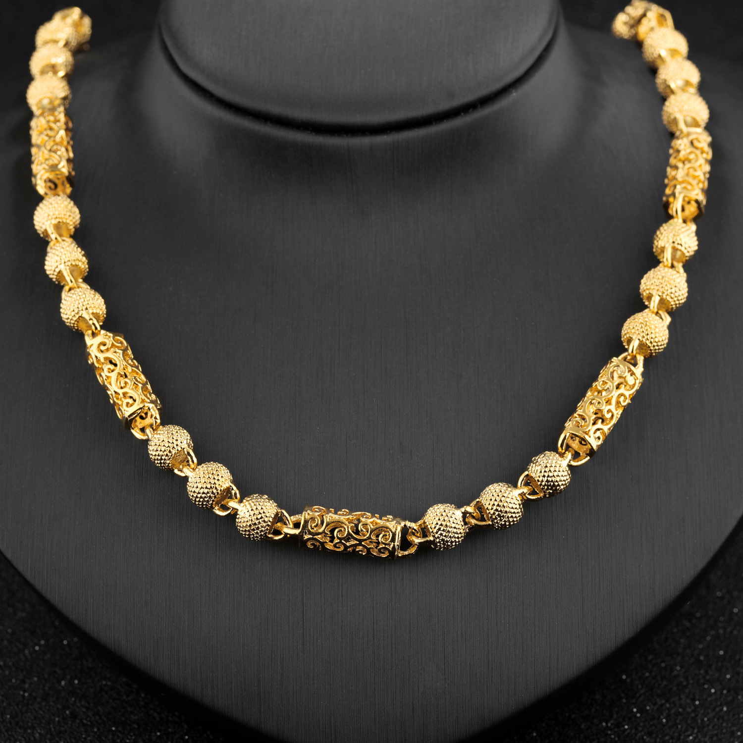 Personality Trend Leading Domineering Men Fashion Plated 18K Gold Necklace
