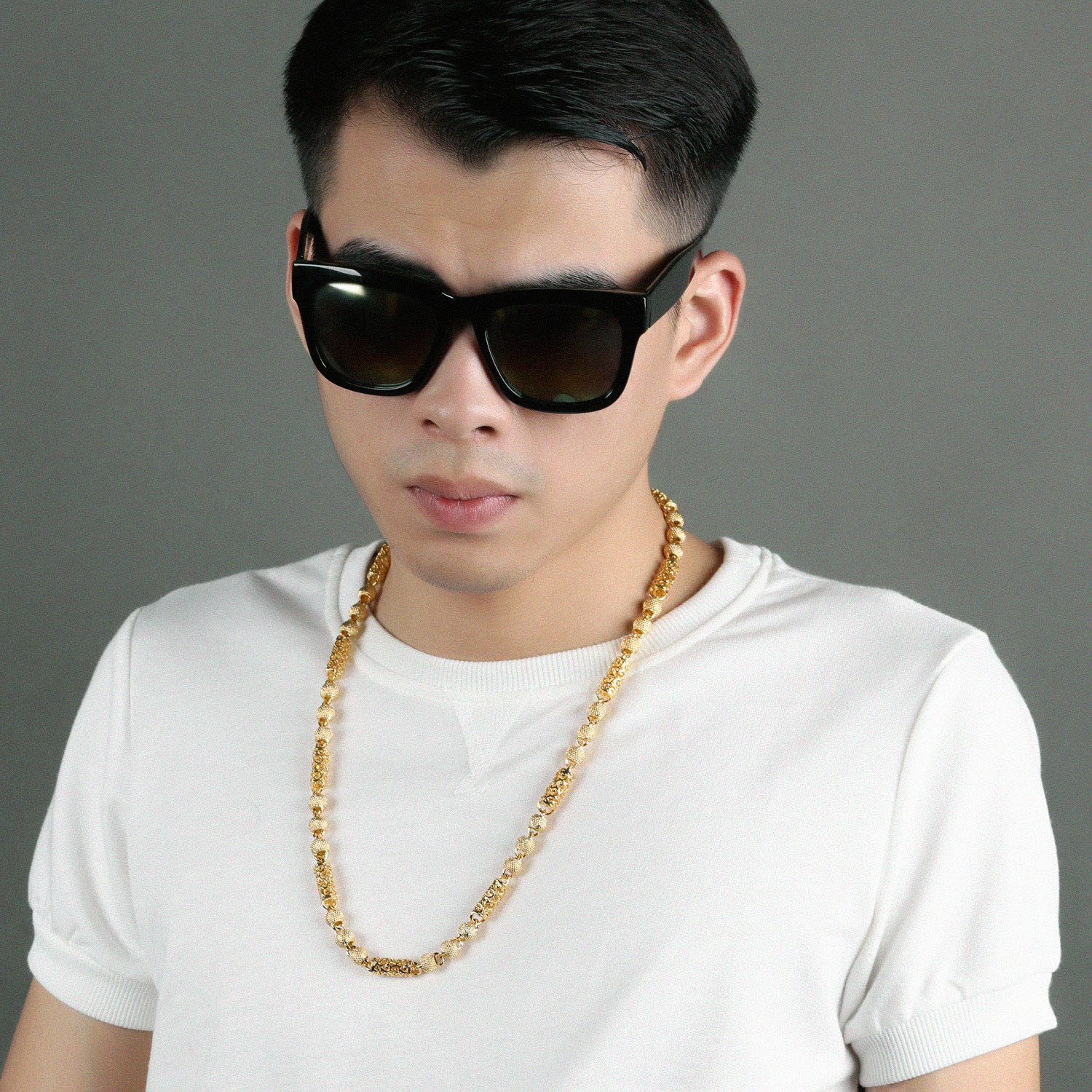 Personality Trend Leading Domineering Men Fashion Plated 18K Gold Necklace
