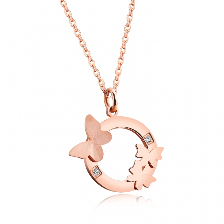 fine Fashion Women Girls Oblique Heart Foot Chain Anklet Ankle Bracelet Jewelry Plated Steel Rose Color Gold Accessories do not Fade Silver