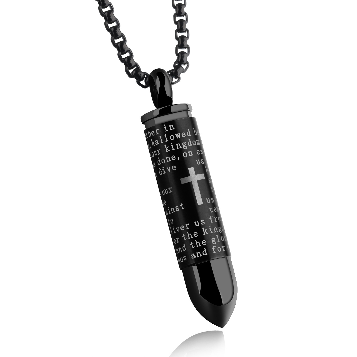 Creative Personality Stainless Steel Men Pendant Classic Cross Fashion Necklace
