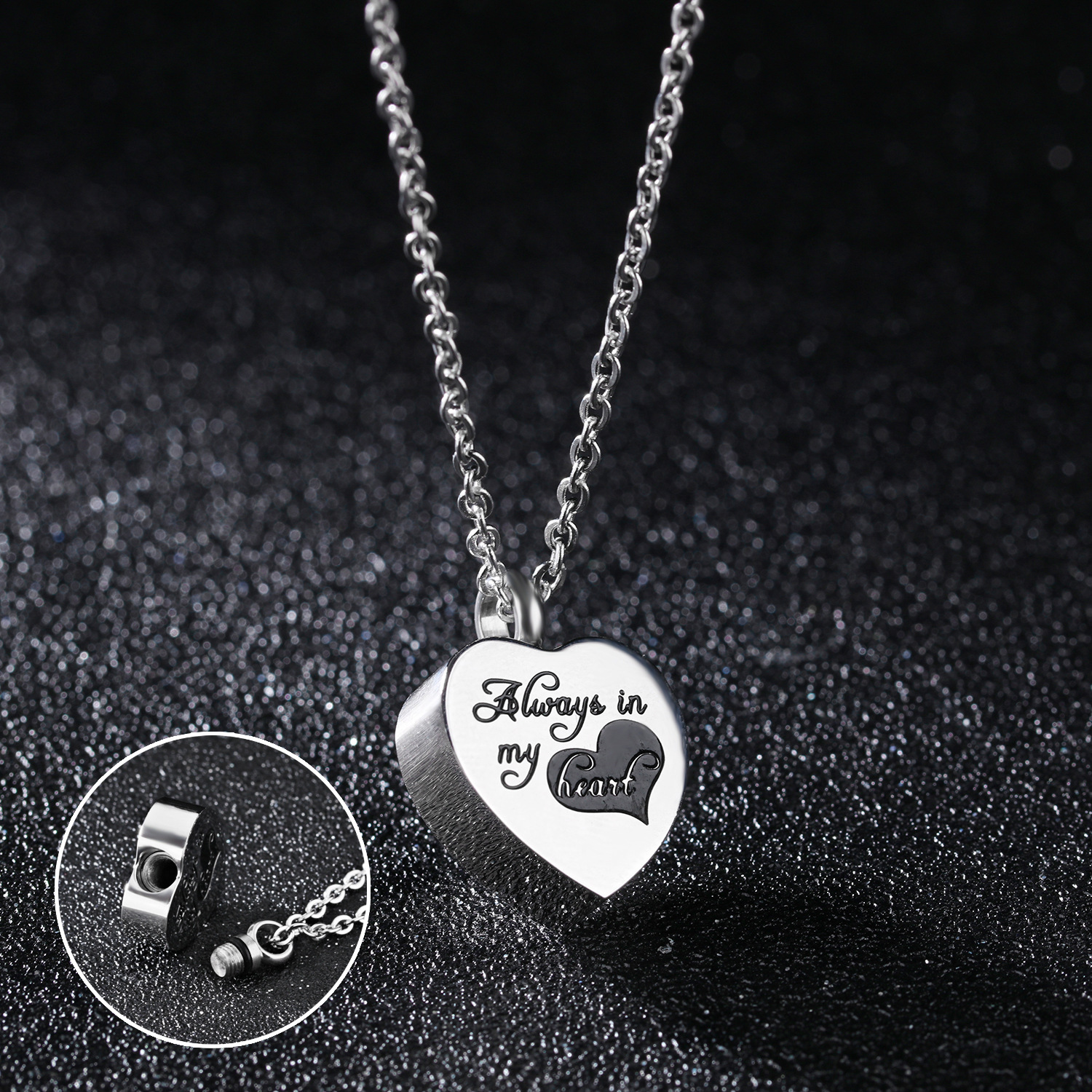 Western Style Personality Fashion Commemorate Love Pendant Ms Stainless Steel Exquisite Necklace