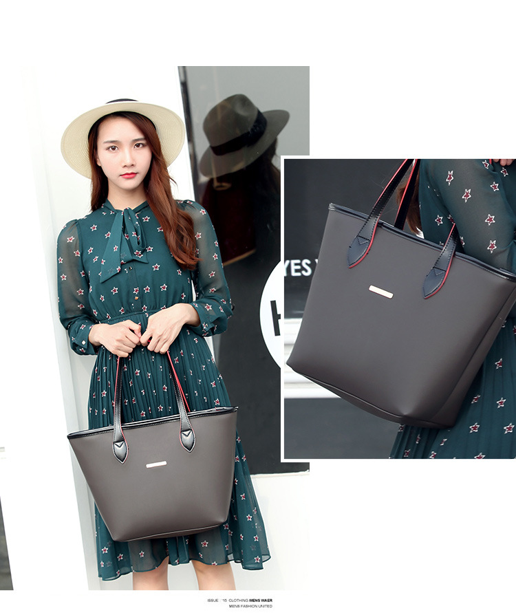 Western Style Female Shoulder Handbag Big bag Mummy Fashion Water Bucket Bag