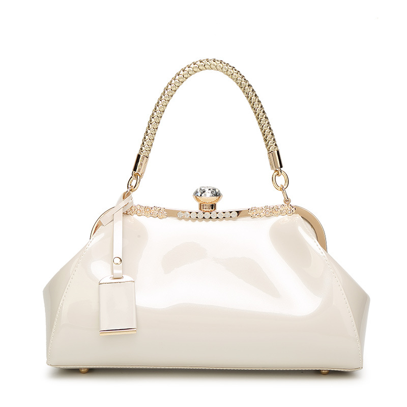 Ms Fashion Patent Leather Handbag Shoulder Oblique Bridal bag Ladies bag Wedding Package