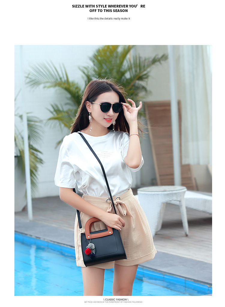 The New Simple Small Square bag Leisure Packet Lady bags Fashion Shoulder Messenger bag Handbag