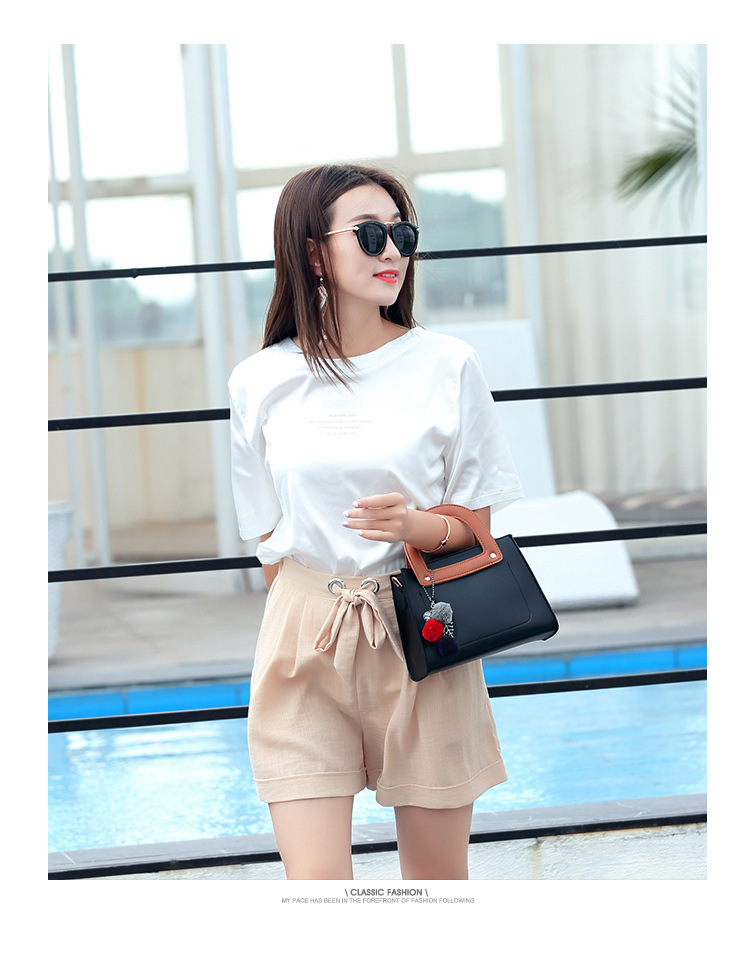 The New Simple Small Square bag Leisure Packet Lady bags Fashion Shoulder Messenger bag Handbag