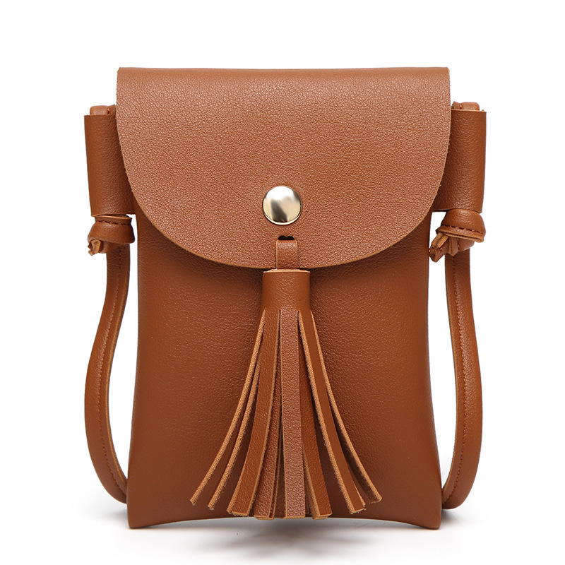 The New Lady Bags Mini Tassel Mobile phone Bag Coin Purse Shoulder Messenger Packet Handbags