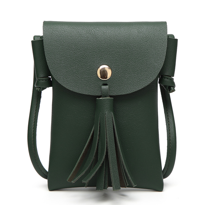 The New Lady Bags Mini Tassel Mobile phone Bag Coin Purse Shoulder Messenger Packet Handbags