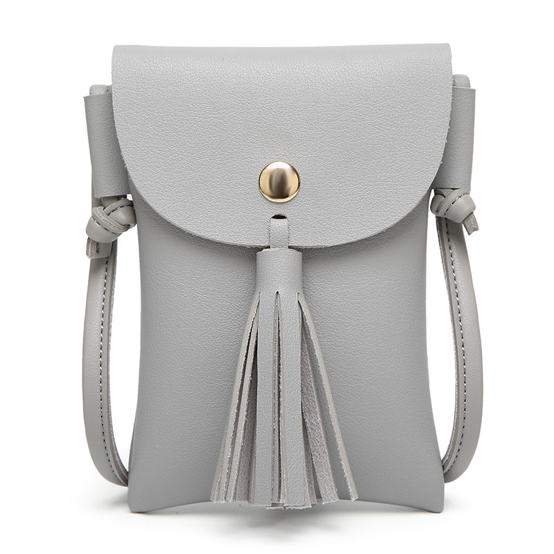 The New Lady Bags Mini Tassel Mobile phone Bag Coin Purse Shoulder Messenger Packet Handbags