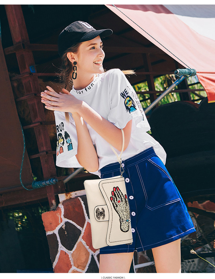 The New Chain Handbag Oblique Cross Lady Bags Fashion Wild Ms Messenger Shoulder Bags