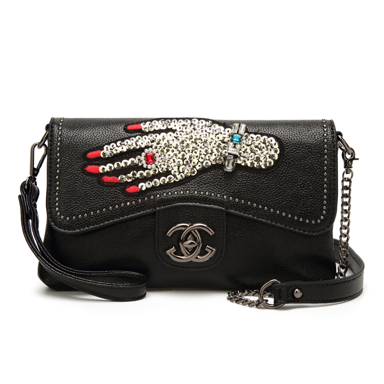 The New Chain Handbag Oblique Cross Lady Bags Fashion Wild Ms Messenger Shoulder Bags