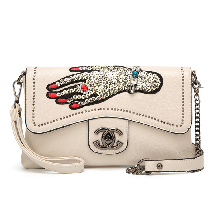 The New Chain Handbag Oblique Cross Lady Bags Fashion Wild Ms Messenger Shoulder Bags