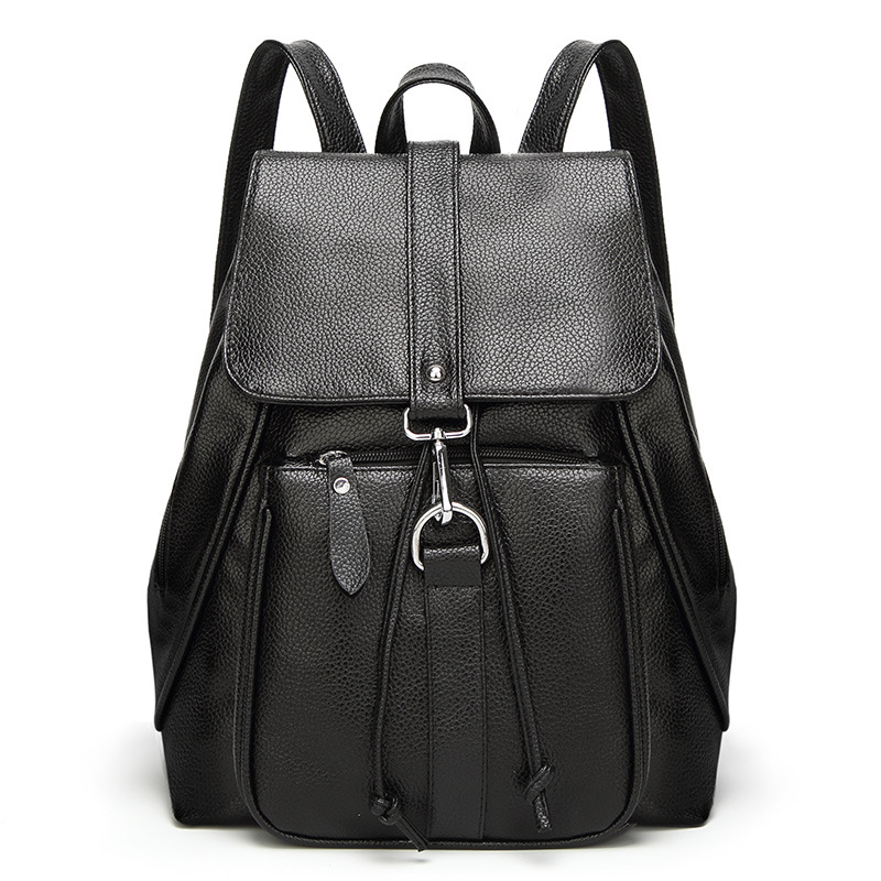 Ms Backpack Lady Bags Leisure Fashion Student School bag PU Travel Backpack Handbags