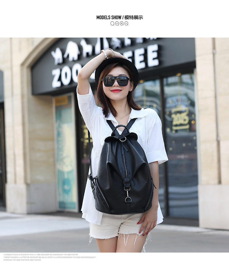 The New Ms Fashion Backpack Student Practical Leisure School bag Travel bag Handbags