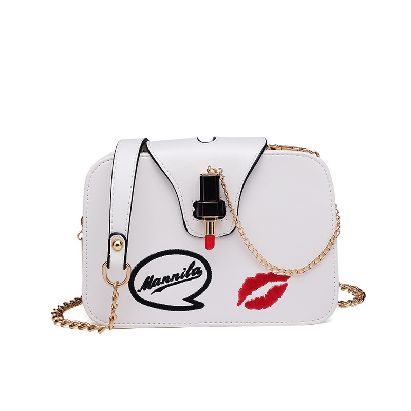 Ms Creative Shoulder Lady Bags Lovely Badge Lipstick Clip pack Messenger bag Handbags