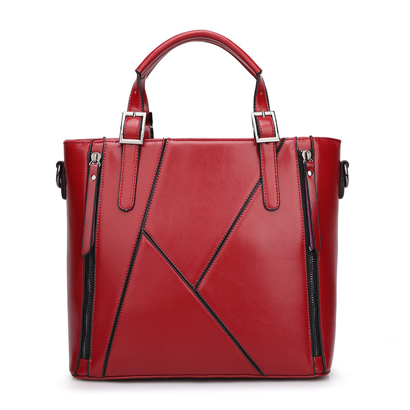 Western Style Fashion The New Ladies bag Simple Stitching Portable Shoulder Messenger bag Handbags