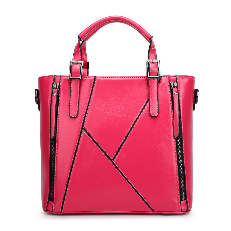 Western Style Fashion The New Ladies bag Simple Stitching Portable Shoulder Messenger bag Handbags