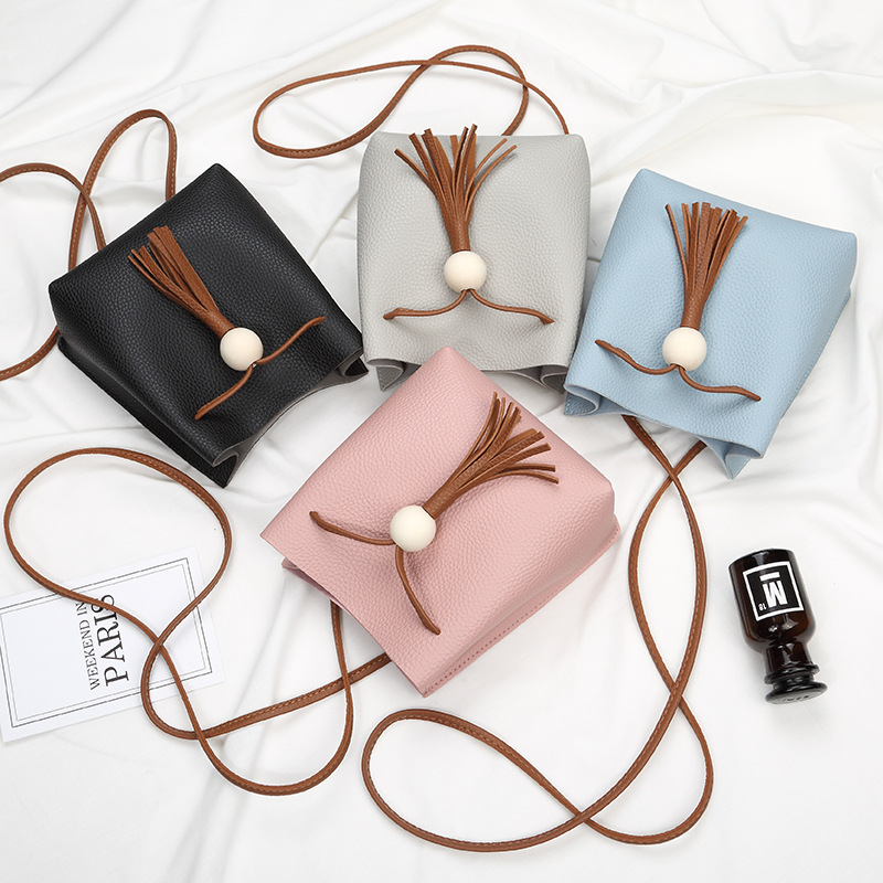 Mini Shoulder Packet Fashion Tassel Mobile Phone Lady Bags Simple Coin Purse Oblique Cross Package Handbags
