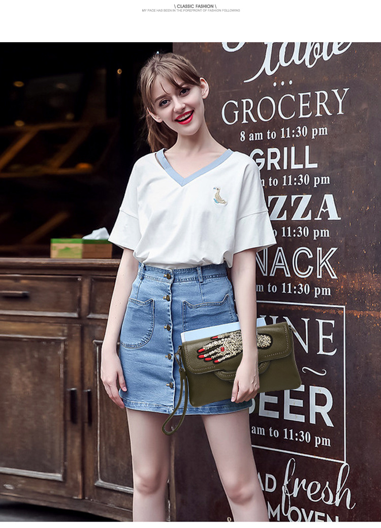 Ms Leisure Fashion Palm Bag Female Shoulder Messenger bag Chain Small Square bag Handbags