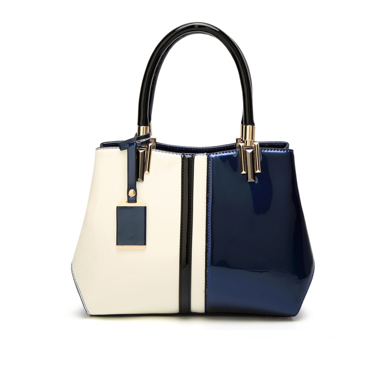 Western Style Fashion Lady Bags Patent Leather Glossy Handbag Shoulder Messenger Lady Bags