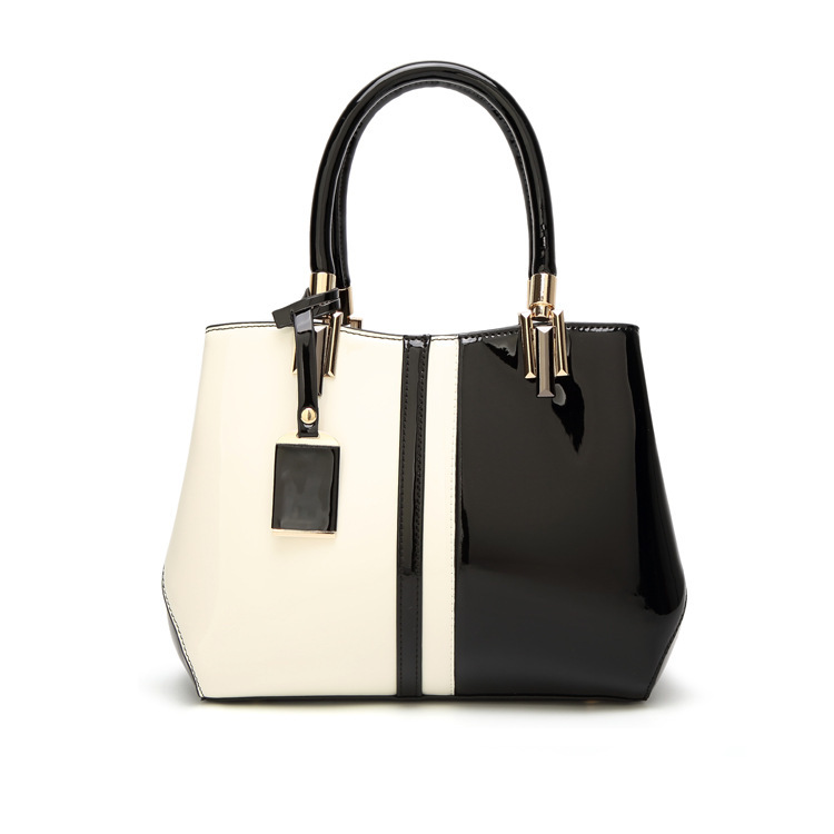 Western Style Fashion Lady Bags Patent Leather Glossy Handbag Shoulder Messenger Lady Bags