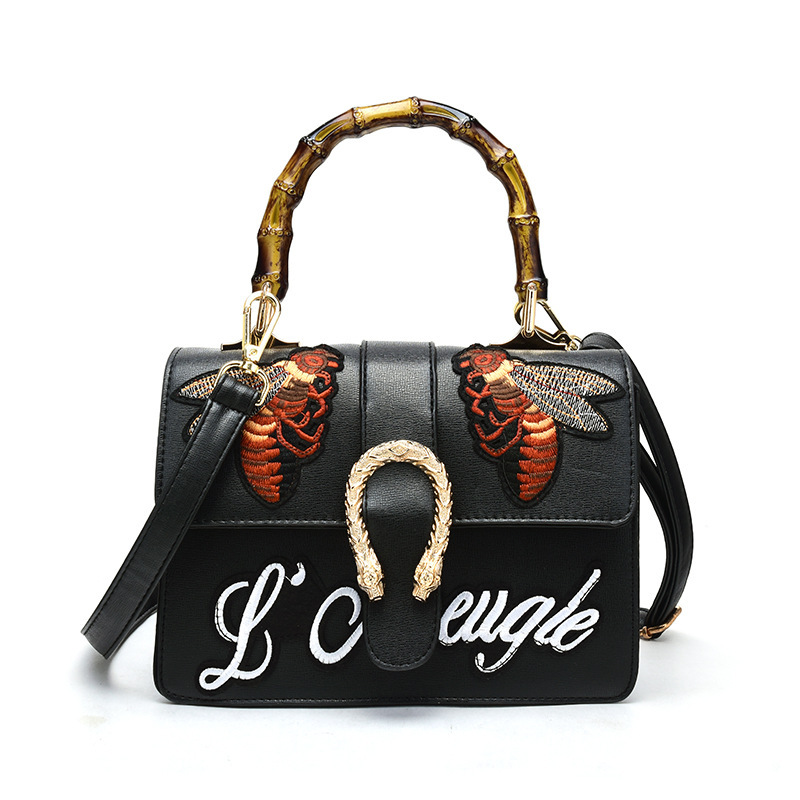 Lady bags The New Japanese Embroidered Handbag Ms Temperament Shoulder Messenger bag