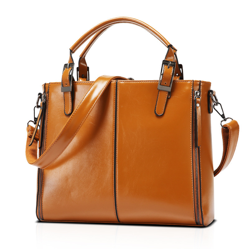 Oil wax Lady Bags Shoulder Messenger bag Western Style Portable Killer bag Fashion Ladies bag Handbags