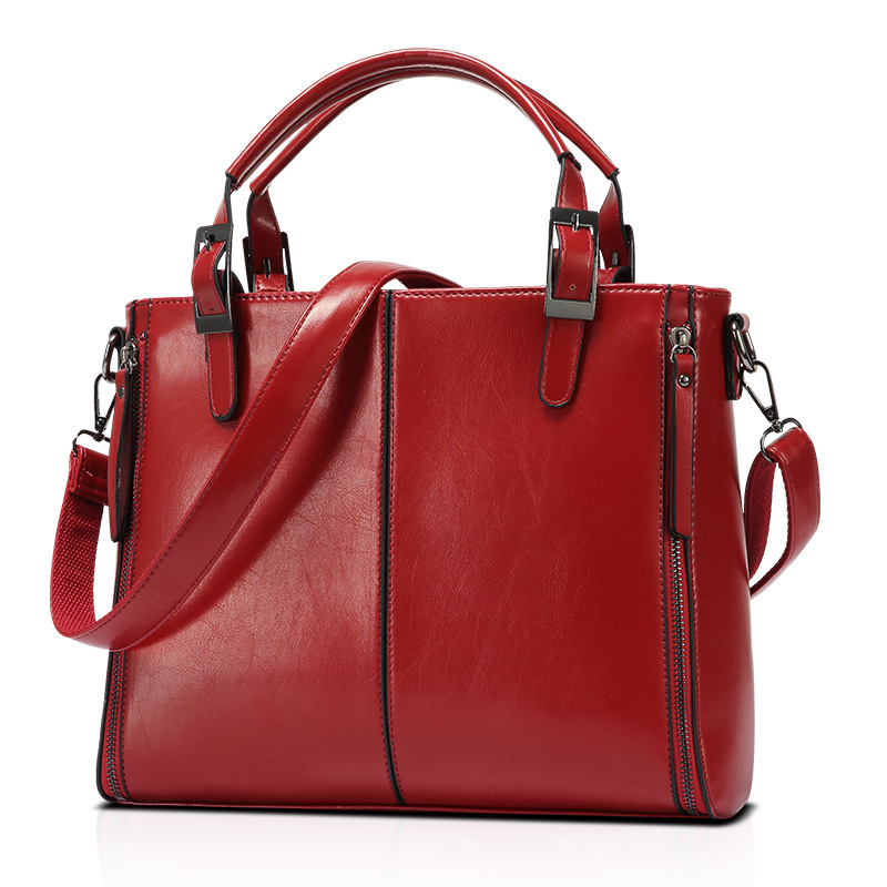 Oil wax Lady Bags Shoulder Messenger bag Western Style Portable Killer bag Fashion Ladies bag Handbags