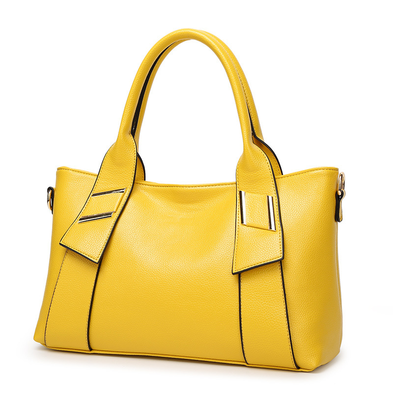 Lady Bags Fashion Litchi Pattern Big Bag Ms Portable Messenger Bag Shoulder Bags
