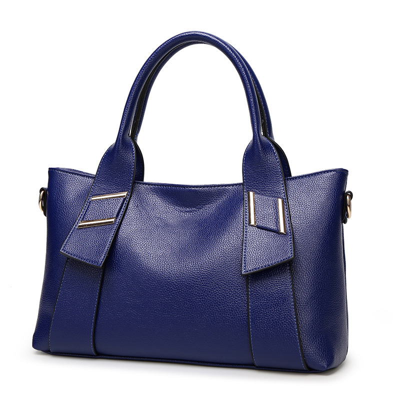 Lady Bags Fashion Litchi Pattern Big Bag Ms Portable Messenger Bag Shoulder Bags