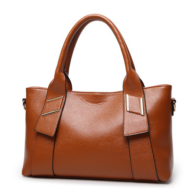Lady Bags Fashion Litchi Pattern Big Bag Ms Portable Messenger Bag Shoulder Bags