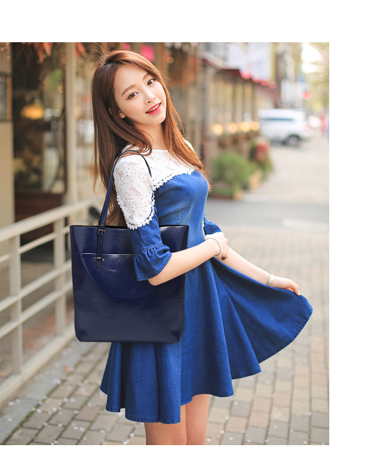 Women's bag fashion Simple Tote Shoulder Oblique cross Leisure Lady bags High capacity Lady bags Handbags