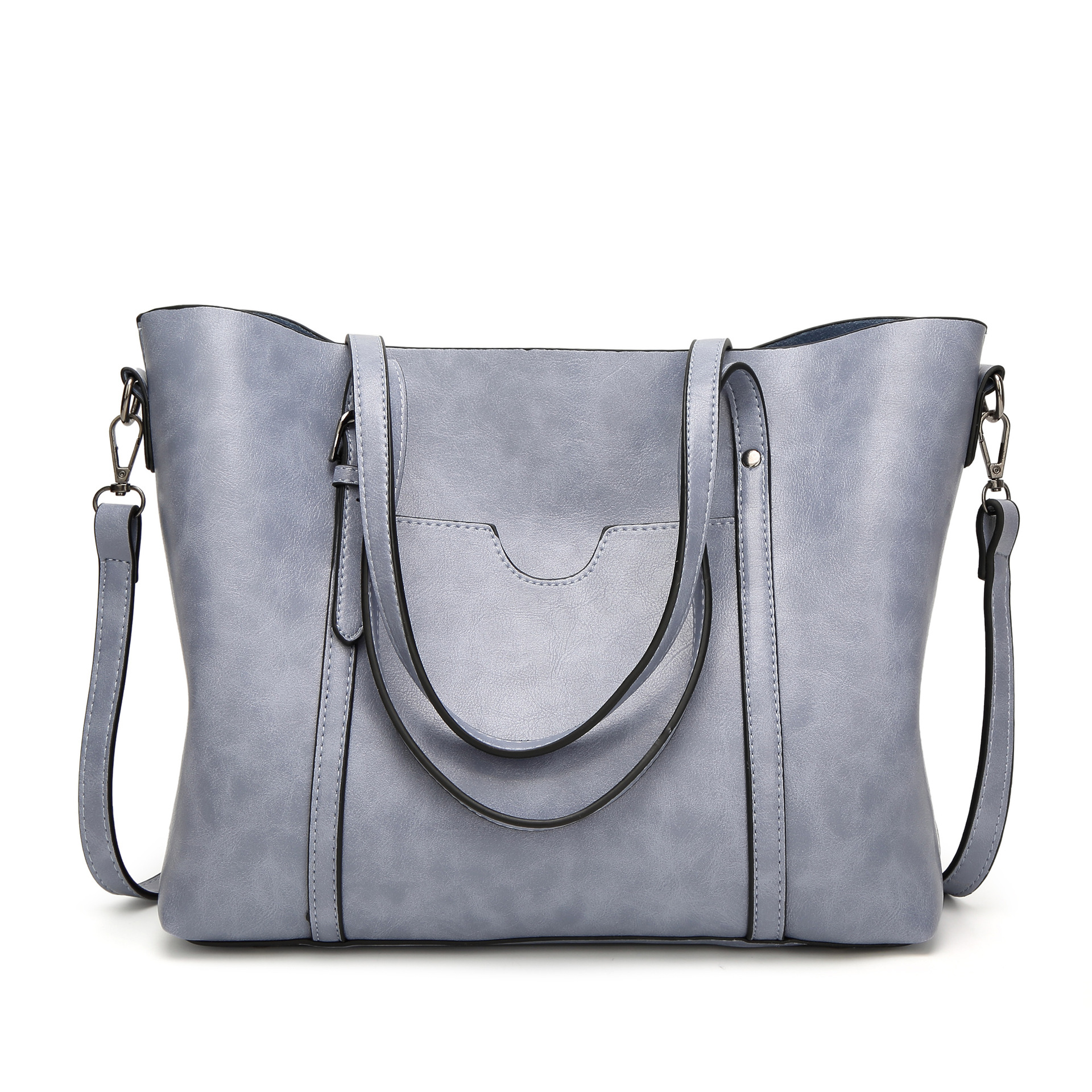 Fashion Lady Bags Big bag Wild Shoulder Messenger Bag Simple Oil wax Leather Handbag Tote Bag