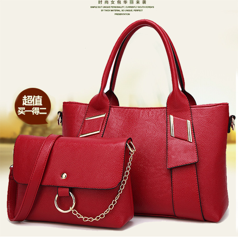Ms Portable Shoulder Messenger Mother Package Litchi Pattern Fashion Wild Trend Package