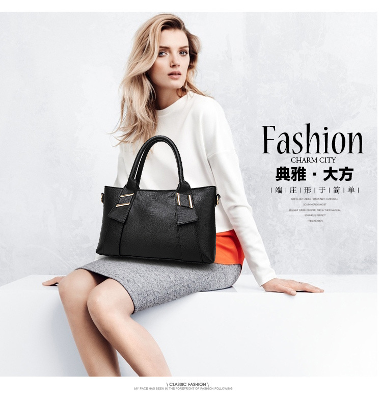 Ms Portable Shoulder Messenger Mother Package Litchi Pattern Fashion Wild Trend Package