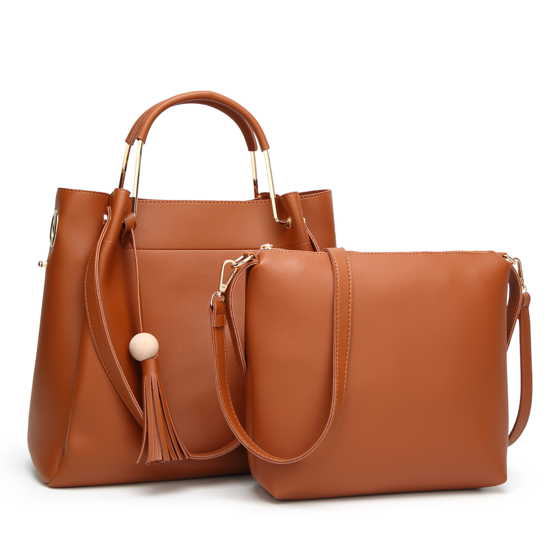 Ladies bag Messenger Mother Package Portable Shoulder Bags Simple Tassel Bucket Big Bag