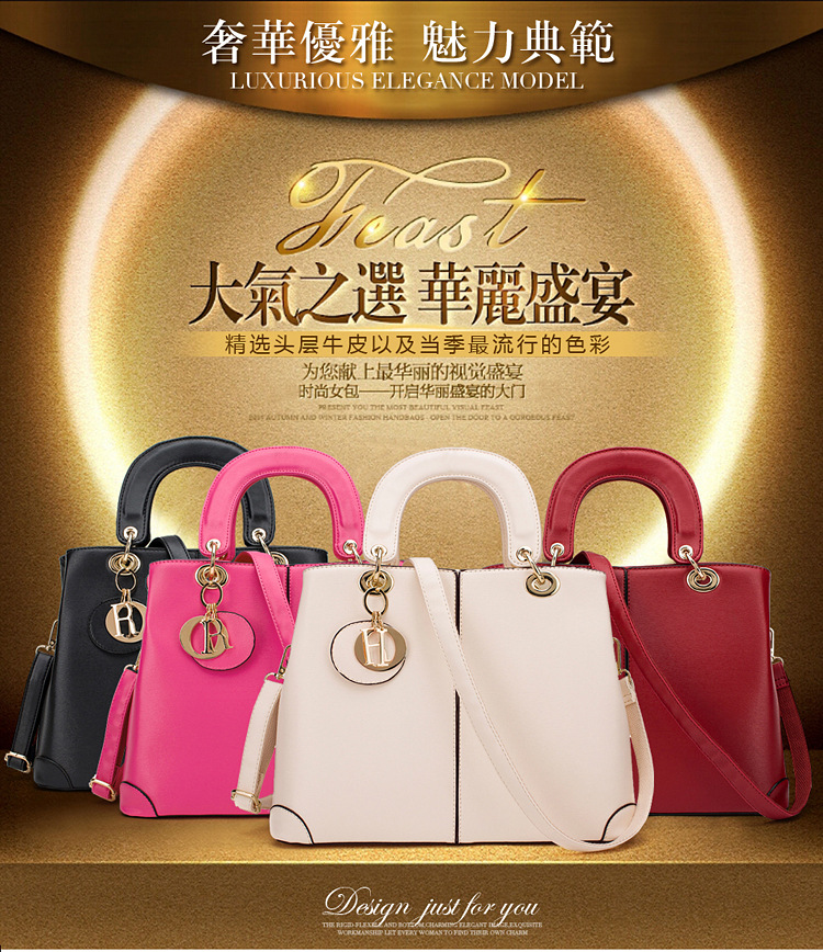 Lady bags Handbag Oblique cross Shoulder Bags Ms Simple fashion Trend package
