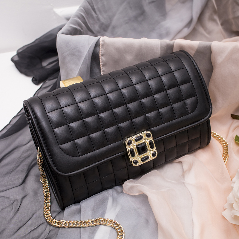 The New Lady Bags Fashion Trend Travel Handbags Portable Oblique Cross Lingge Small Square bag