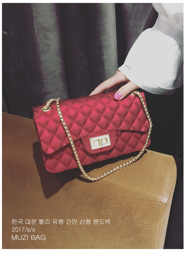 The New Lady Bags Matte Jelly Bag Silica Gel Wild Messenger Chain Ladies bag Handbags